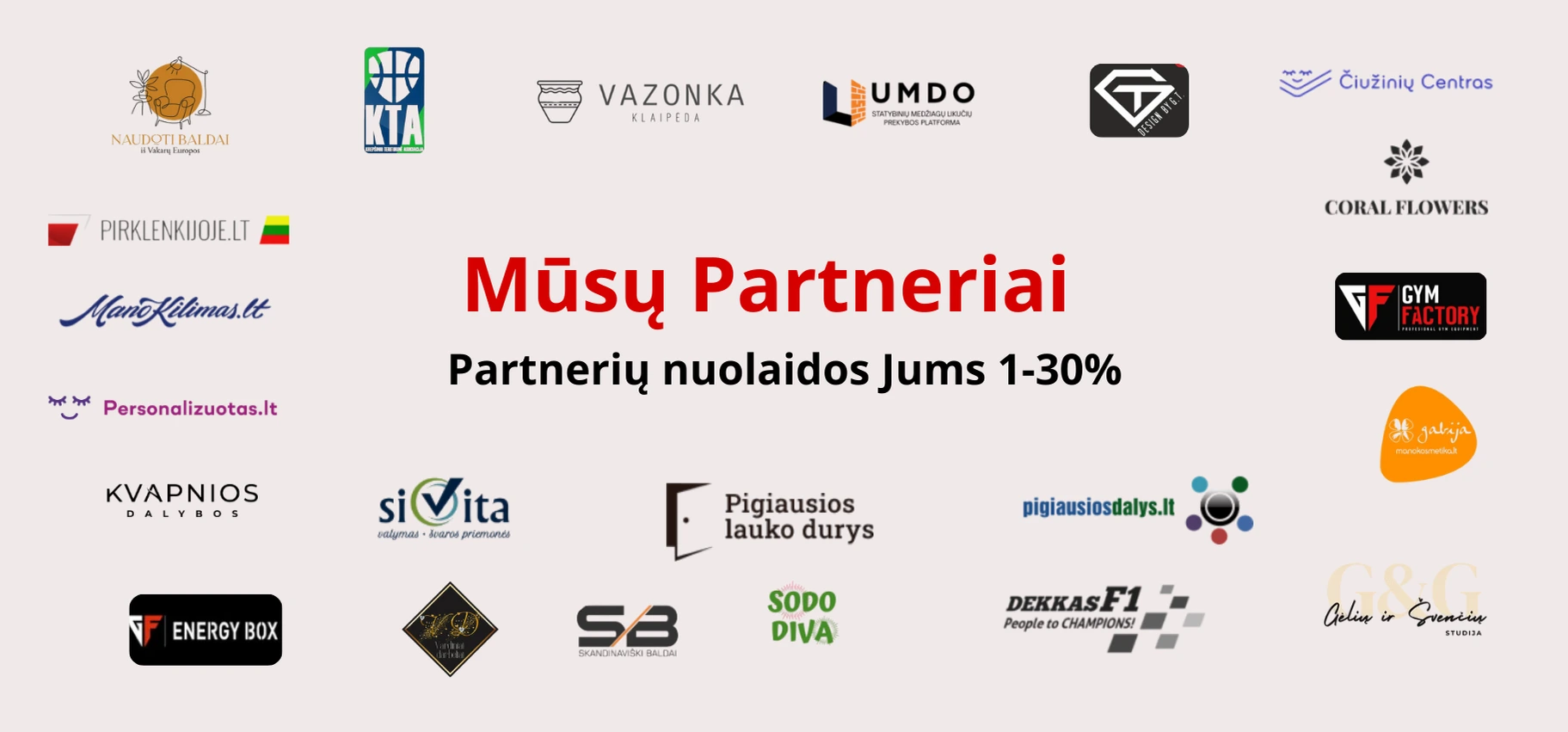 Partnerių nuolaidos