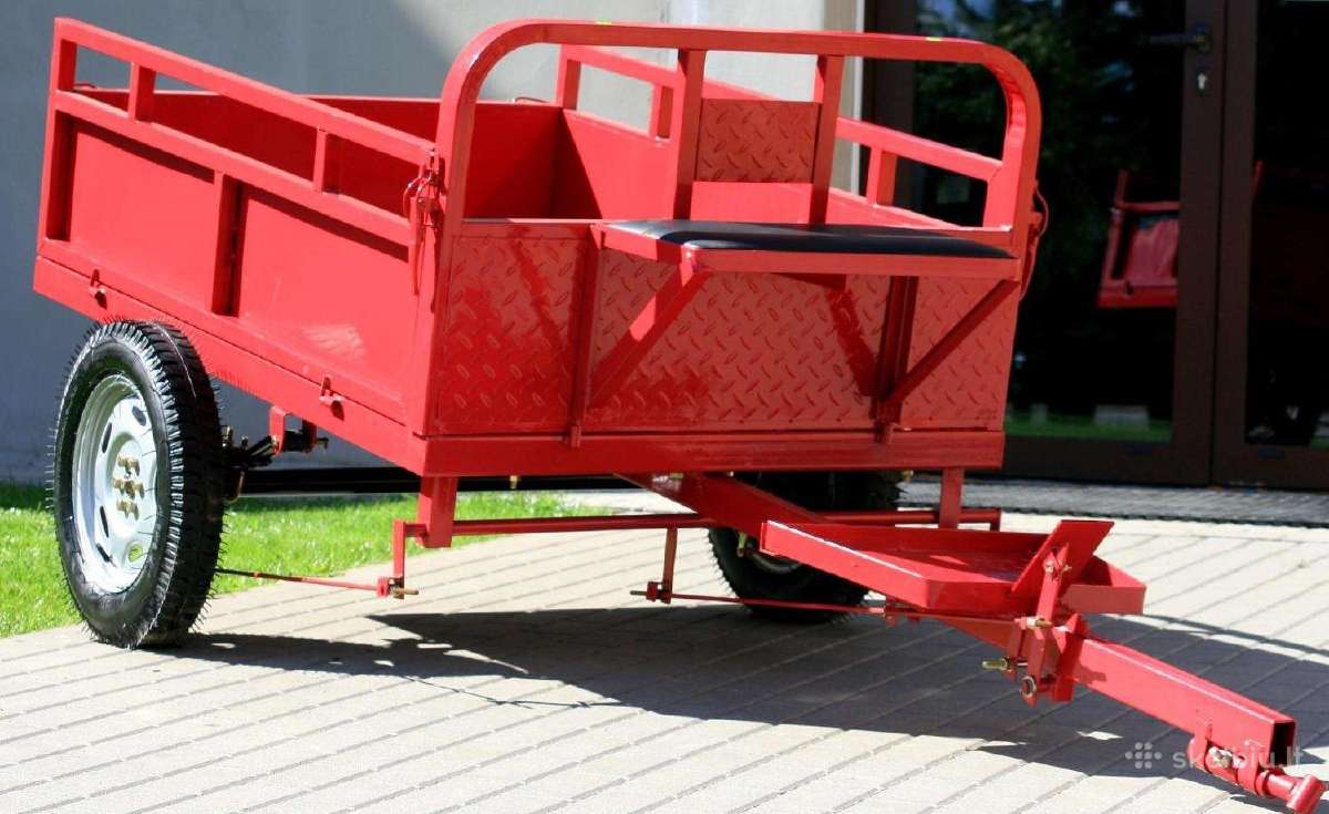 Motobloko priekaba (mažesnė nei automobilio)