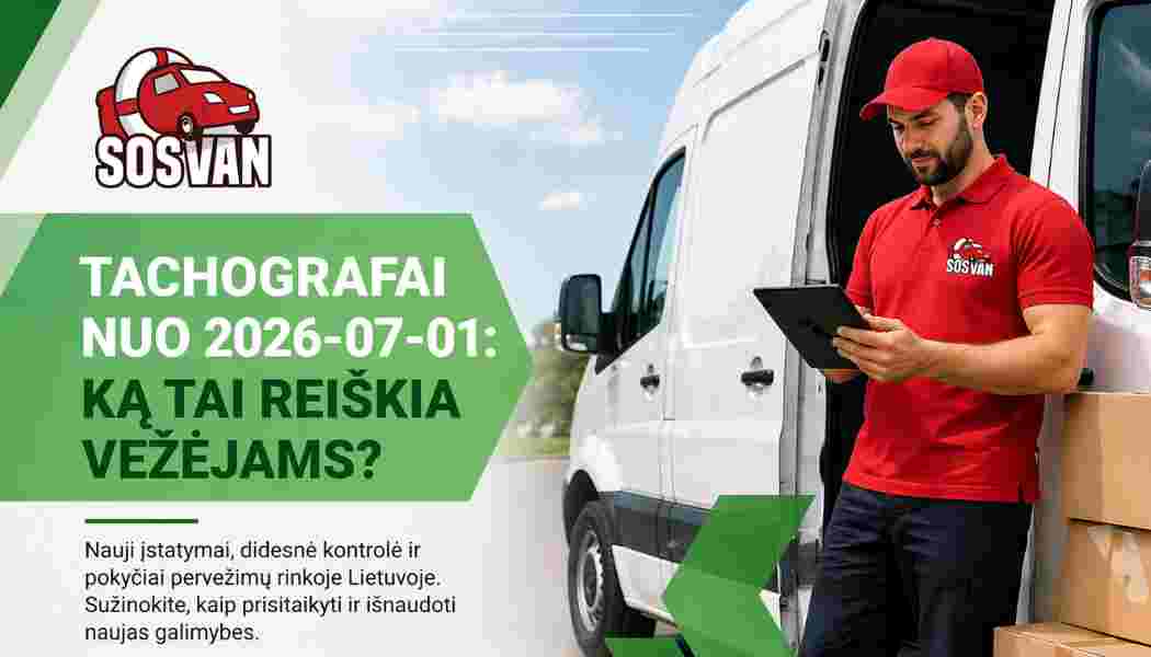 Tachografai lietuvoje 2026 pervežimų pokyčiai