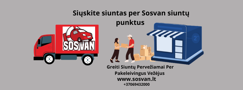 Siuntų pervežimas per Sosvan punktus